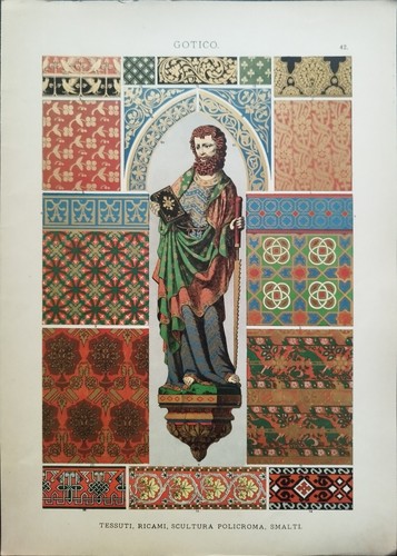 Antica stampa colori del - stampa,