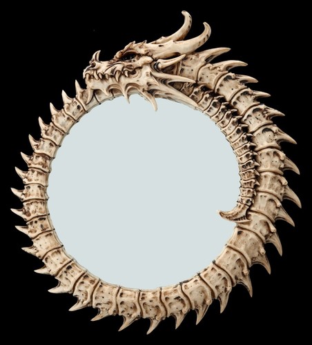 Specchio parete scheletro - parete,