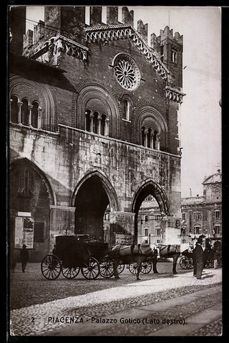 Cartolina piacenza palazzo - piacenza,,