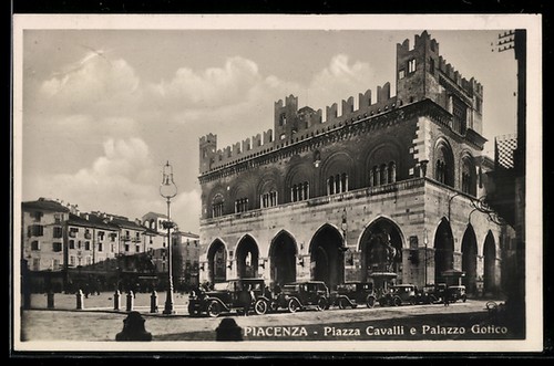 Cartolina piacenza piazza - cartolina,