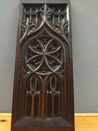Pannello legno gotico xix - legno,