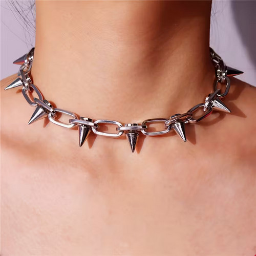 Collana catena spillo gotico - spillo,