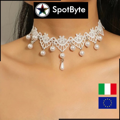 Collana donna pizzo - donna, in