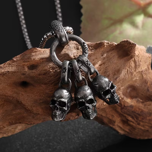 Collana tre teschi - tre,