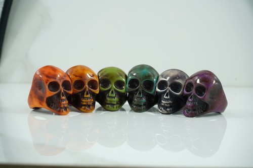 Anello gotico teschio horror - teschio,