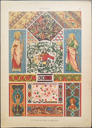 Antica stampa colori - antica, a