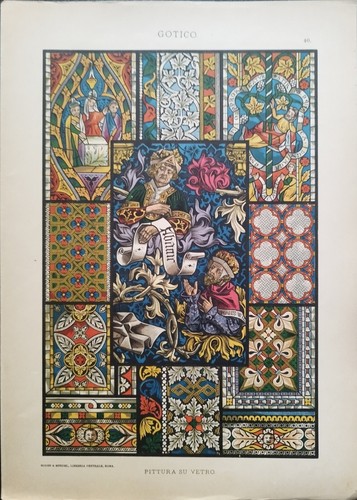 Antica stampa colori del - a,