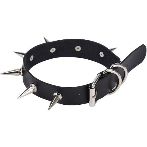 Collana collarino cuoio eco - in,