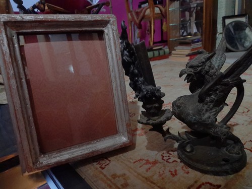 Cornice vintage argento