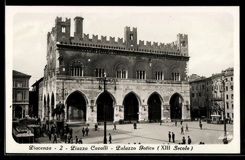 Cartolina piacenza piazza - cartolina,