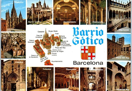 Cartolina barrio gotico - cartolina,