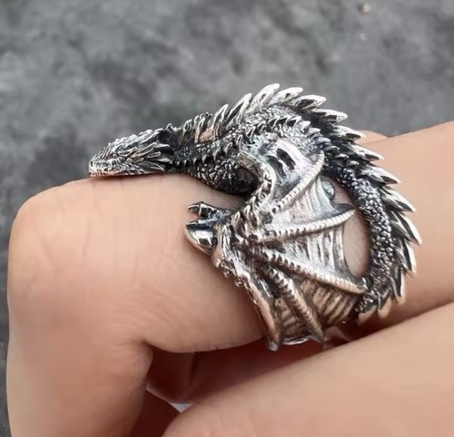 Anello regolabile big dragon - anello,